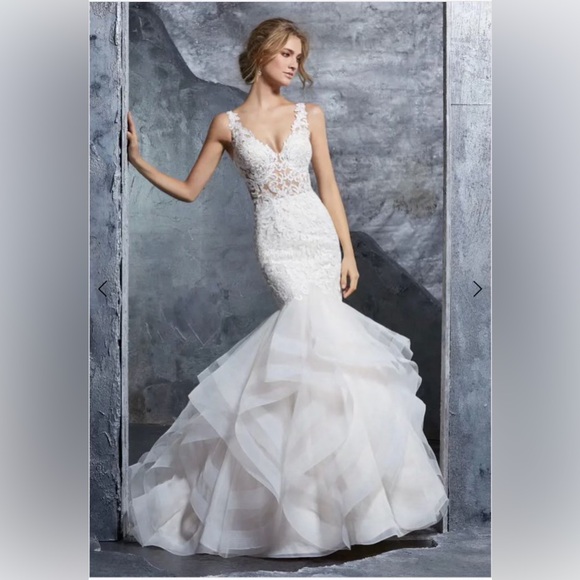 Mori Lee Wedding Dress in Kayla Trumpet - Picture 1 of 4
